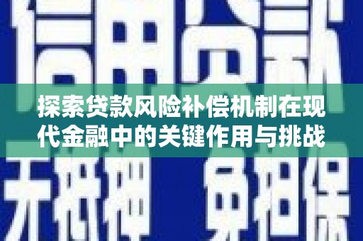 两当探索贷款风险补偿机制在现代金融中的关键作用与挑战