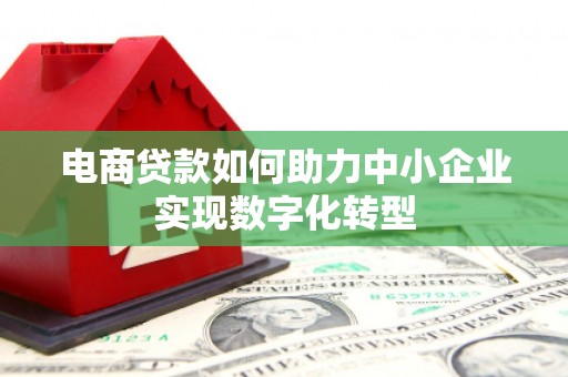 两当电商贷款如何助力中小企业实现数字化转型