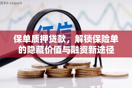 两当保单质押贷款，解锁保险单的隐藏价值与融资新途径