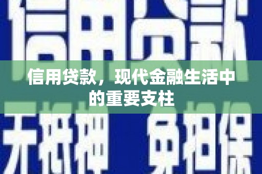 两当信用贷款，现代金融生活中的重要支柱