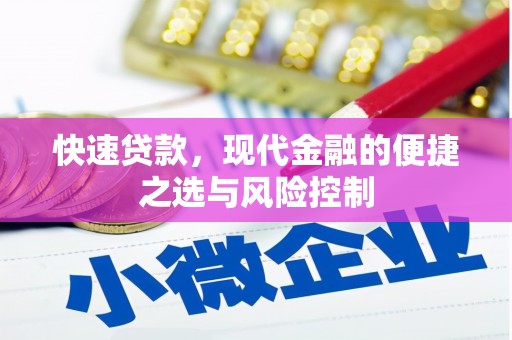 两当快速贷款，现代金融的便捷之选与风险控制