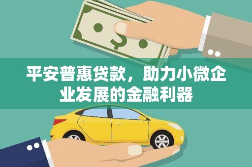 两当平安普惠贷款，助力小微企业发展的金融利器