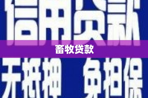 两当畜牧贷款