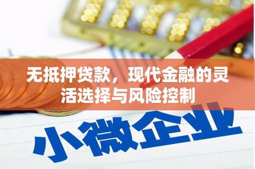 两当无抵押贷款，现代金融的灵活选择与风险控制
