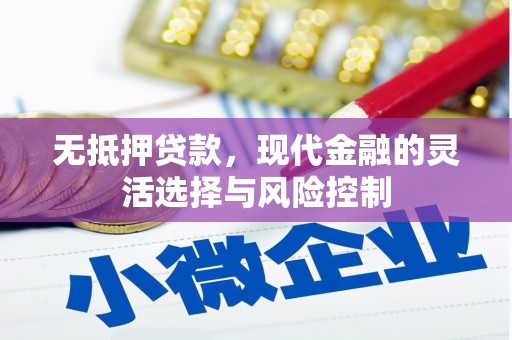 两当无抵押贷款，现代金融的灵活选择与风险控制