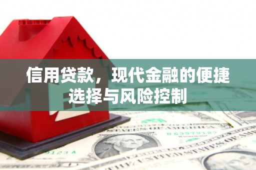 两当信用贷款，现代金融的便捷选择与风险控制