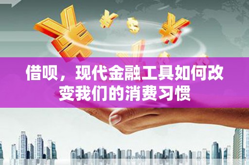 两当借呗，现代金融工具如何改变我们的消费习惯