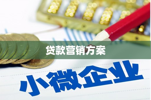 两当贷款营销方案