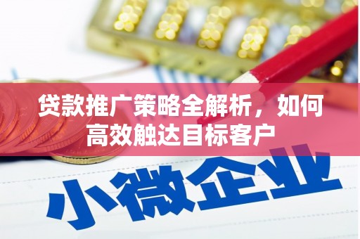两当贷款推广策略全解析，如何高效触达目标客户
