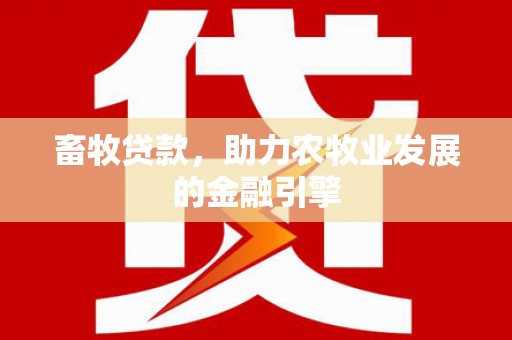 两当畜牧贷款，助力农牧业发展的金融引擎